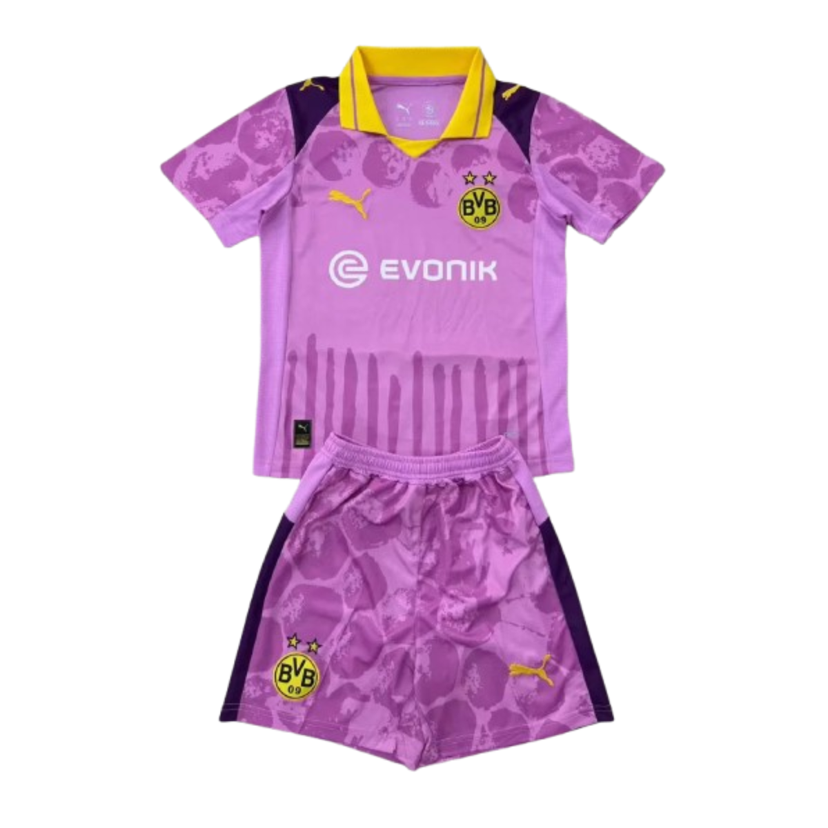 Kit Infantil Borussia Dortmund Away Mundial de Clubes 25/26 - Rosa