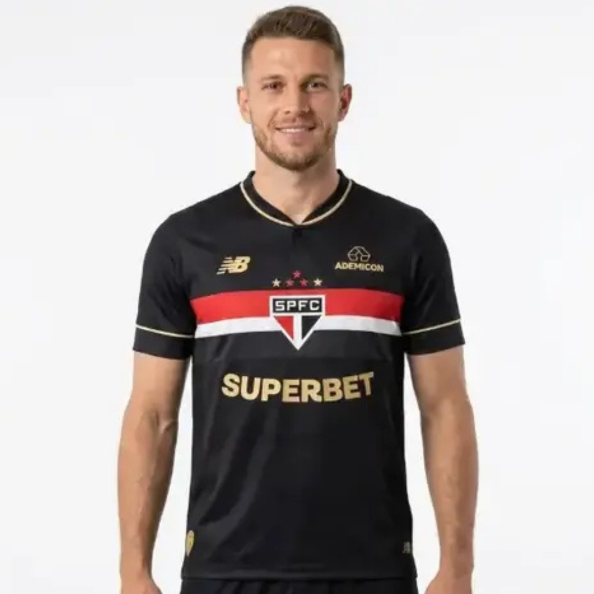 São Paulo Third 25/26 Jogador New Balance Masculino - Preta