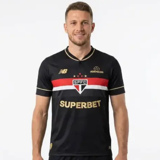 São Paulo Third 25/26 Jogador New Balance Masculino - Preta