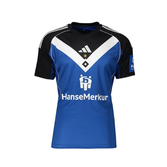 Hamburgo Away 25/26 Torcedor Adidas - Azul e Preto