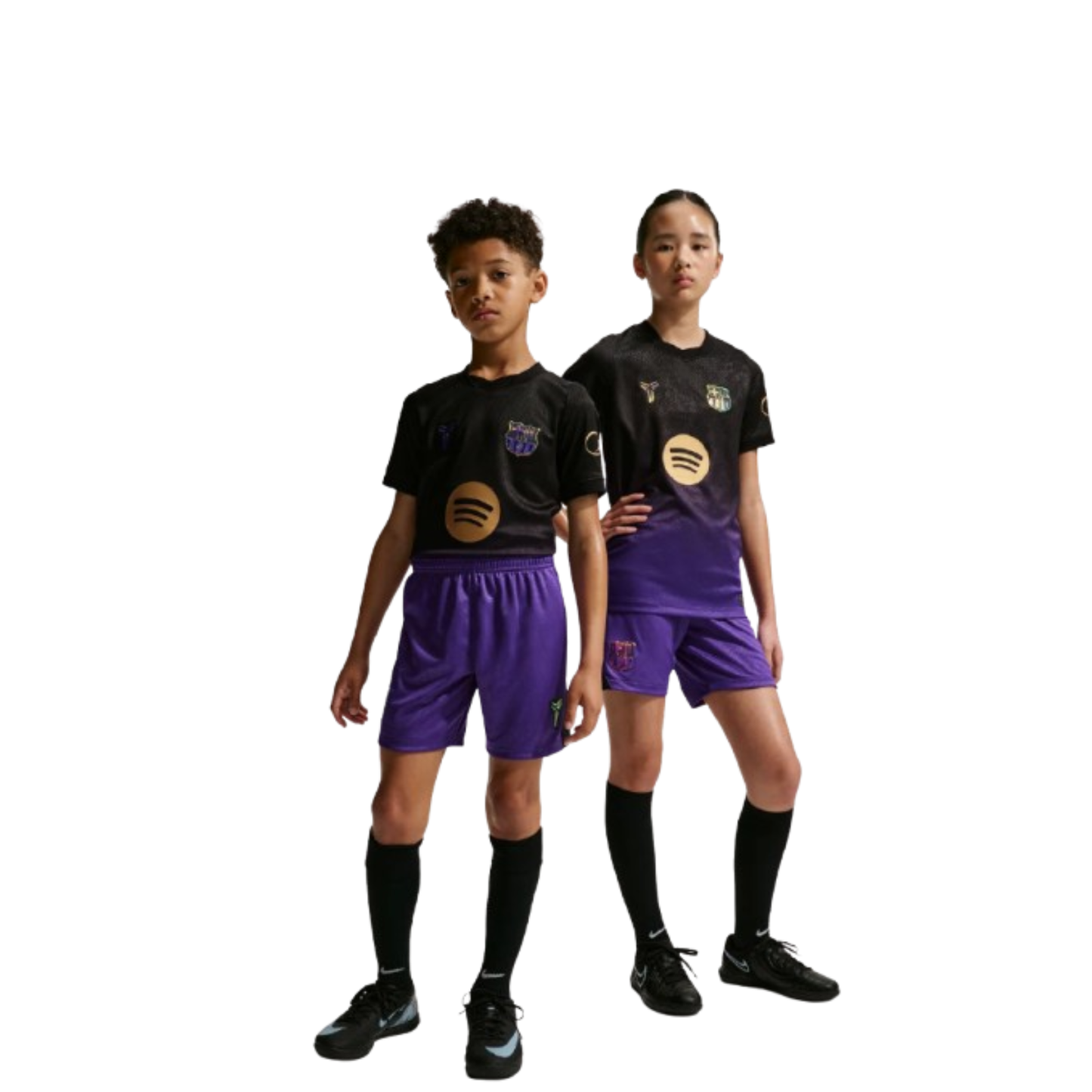 Kit Infantil Barcelona Away 26/27 - Roxa e Preta