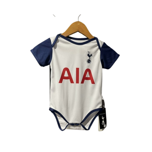 Body Bebê Infantil Tottenham Home 24/25 -  Branco e Azul
