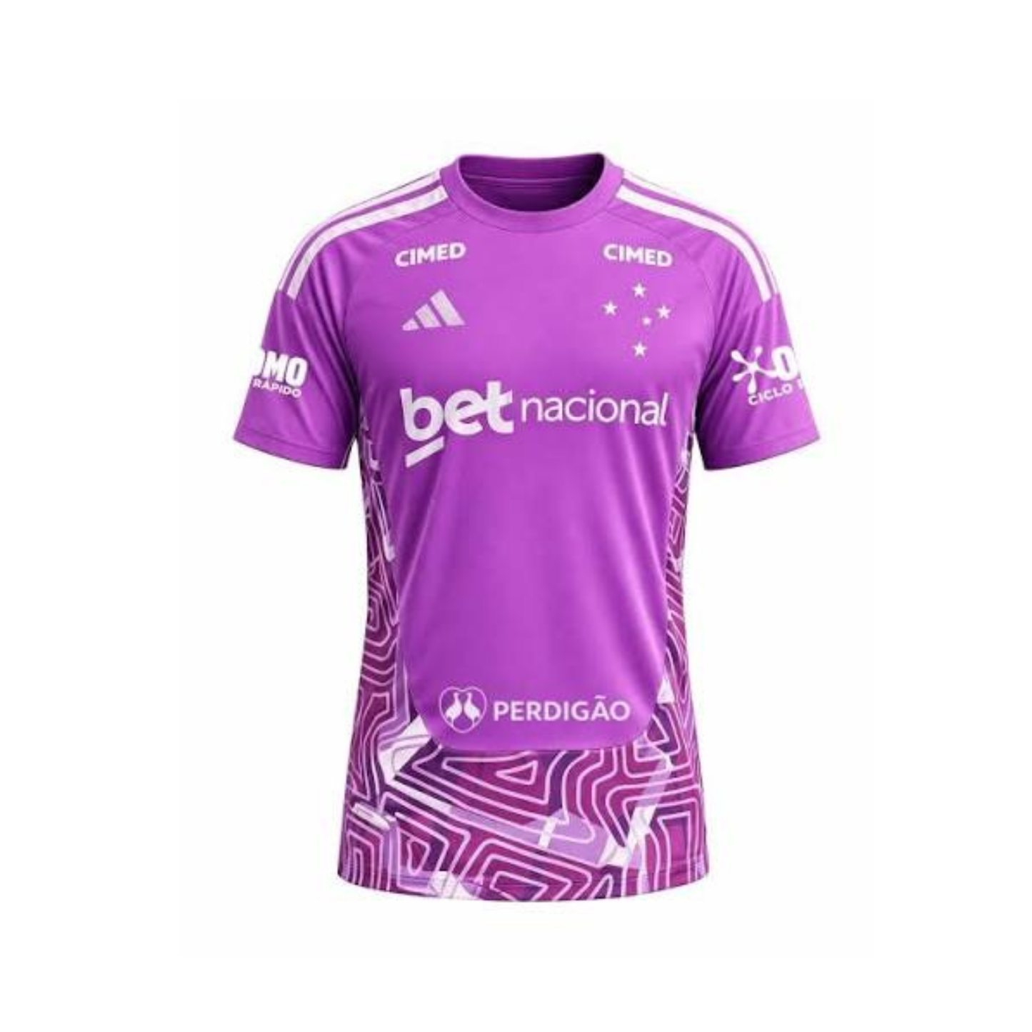 Cruzeiro Goleiro 26/27 Torcedor Com Patrocínios Adidas - Roxo