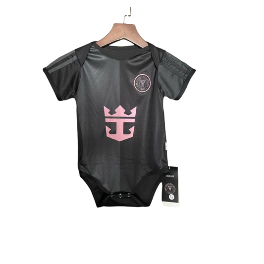 Body Bebê Infantil Inter Miami Away 25/26 Unissex - Preto