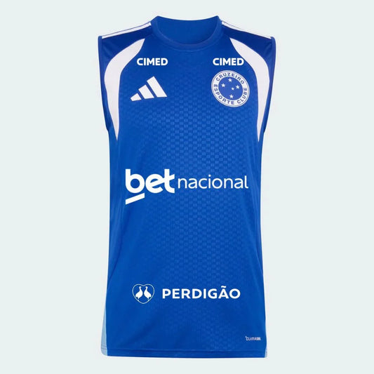 Cruzeiro Treino 26/27 Regata Com Patrocínios Adidas - Azul