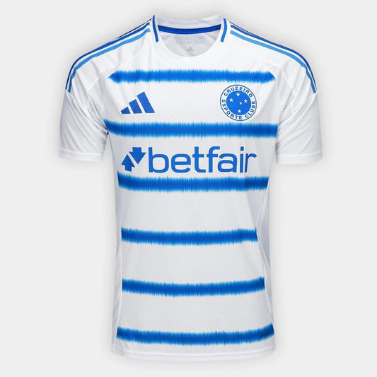 Cruzeiro Away 25/26 Adidas Torcedor Masculino - Branco e Azul