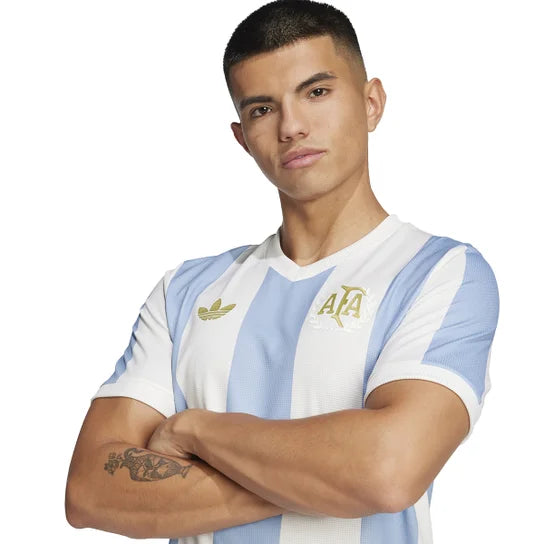Argentina Home 25/26 Masculino Torcedor Adidas - Branca e Azul