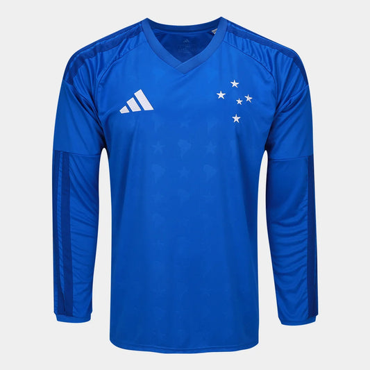 Cruzeiro Home Manga Longa 26/27 Adidas Torcedor  - Azul