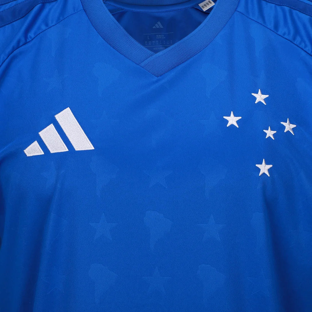 Cruzeiro Home Manga Longa 26/27 Adidas Torcedor  - Azul
