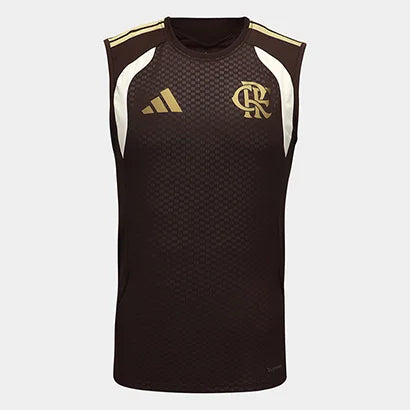 Flamengo Treino Regata 26/27 Torcedor Adidas Masculino - Marrom
