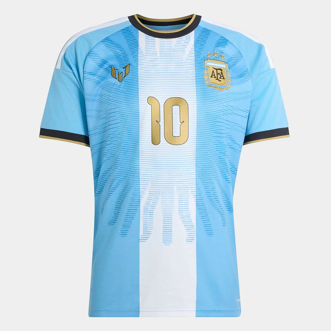 Argentina Despedida Messi 26/27 Masculino Torcedor Adidas - Branca e Azul