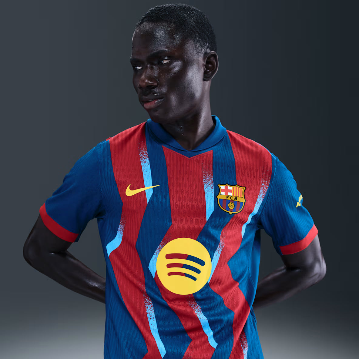 Barcelona Fourth 25/26  Jogador Nike - Grená