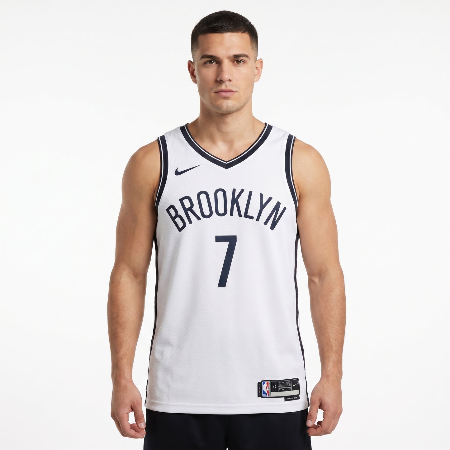Regata Brooklyn Nets Masculina - Branca