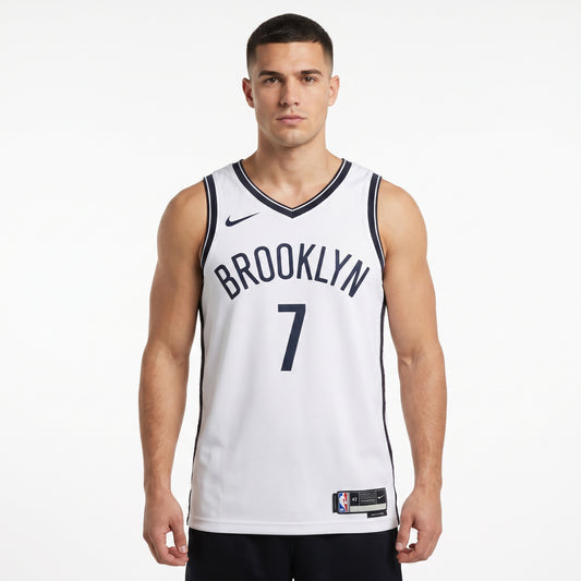 Regata Brooklyn Nets Masculina - Branca