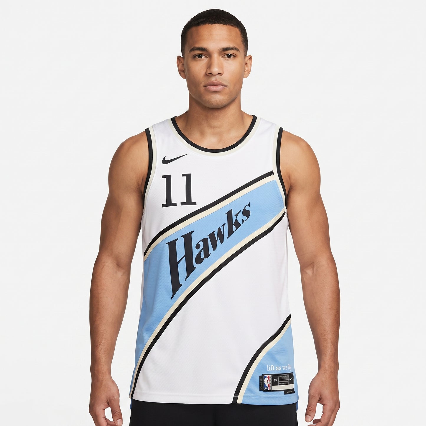 Regata Atlanta Hawks Masculina - Branco e Azul