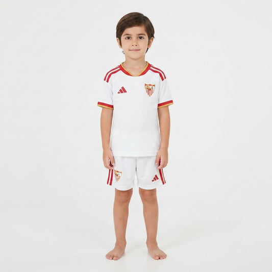Kit Infantil Sevilla Home 26/27 - Branco