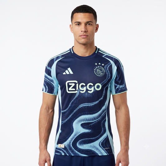 Ajax Away 25/26 Jogador Adidas - Azul