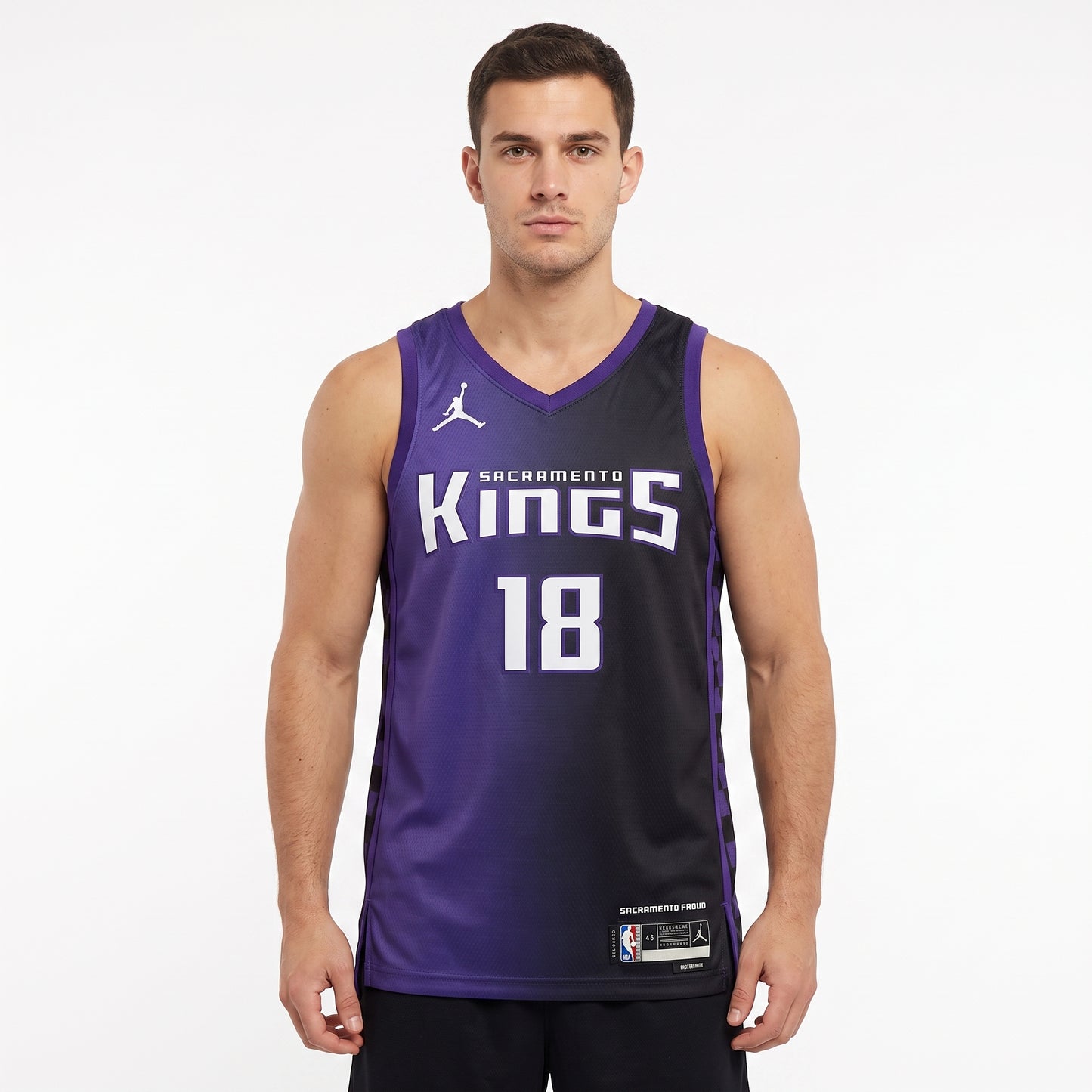 Regata Sacramento Kings Masculina - Roxa e Preto