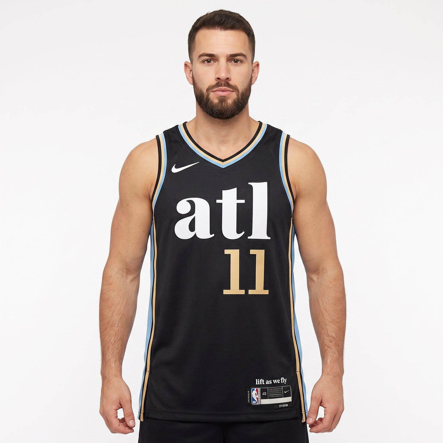 Regata Atlanta Hawks Masculina - Preta
