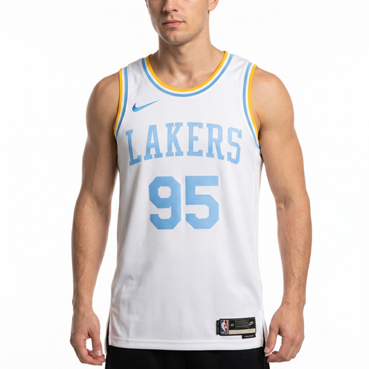 Regata LA Lakers Masculina - Branca e Azul Claro