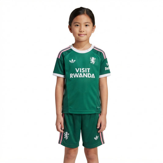 Kit Infantil Aston Villa Goleiro 26/27 - Verde