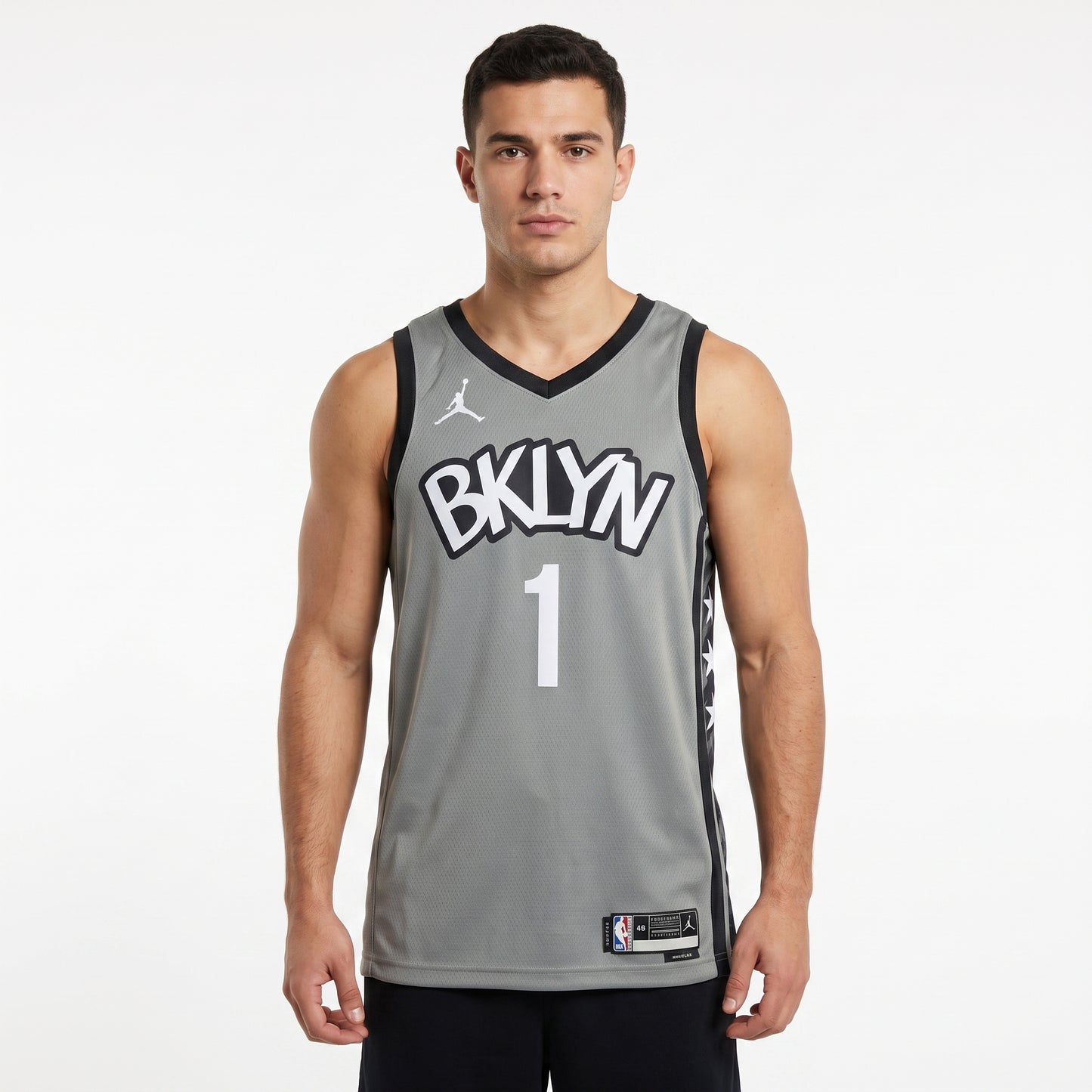 Regata Brooklyn Nets Masculina - Cinza