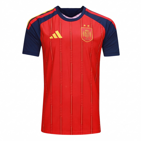 Espanha Home 26/27 Duas Estrelas Adidas Torcedor - Vermelho