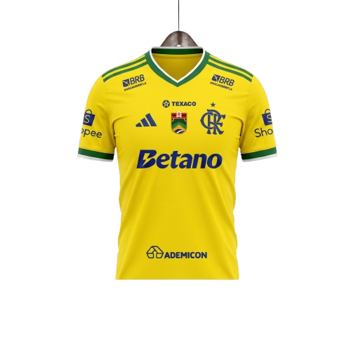 Flamengo Edição Especial Brasil 26/27 Torcedor Com Patrocínios Adidas Masculino - Amarela