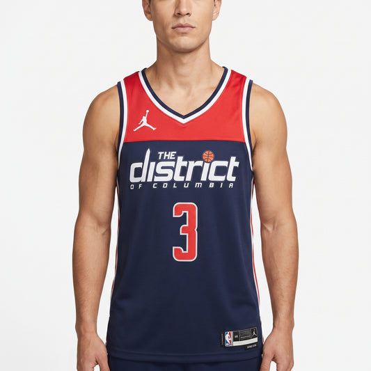 Regata Washington Wizards Masculina - Azul e Vermelha