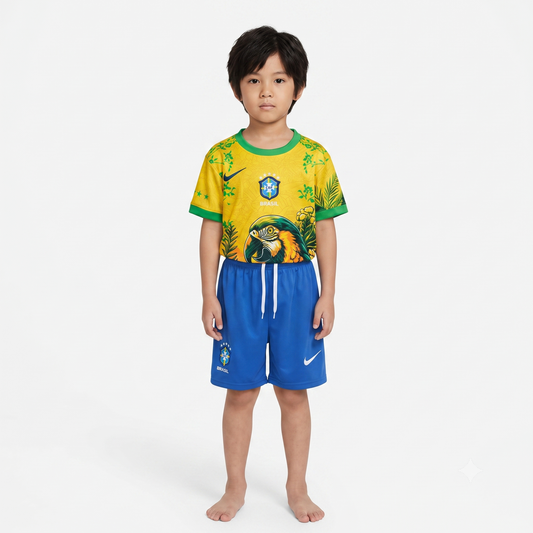 Kit Infantil Brasil Edição Especial 26/27 - Amarela