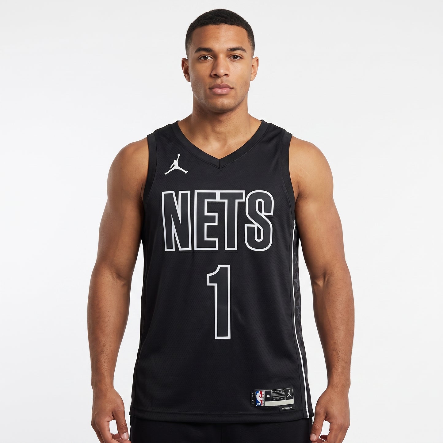 Regata Brooklyn Nets Masculina - Preto