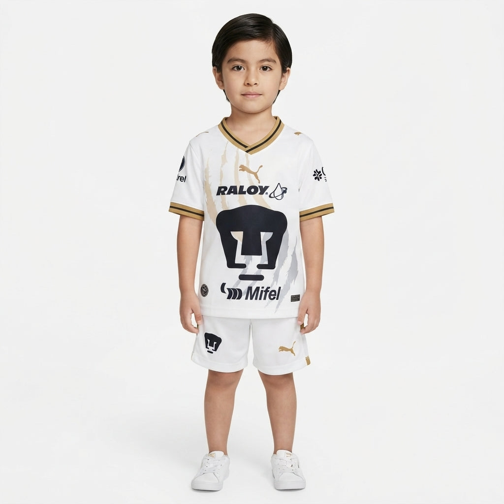 Kit Infantil Pumas Home 26/27 - Branco