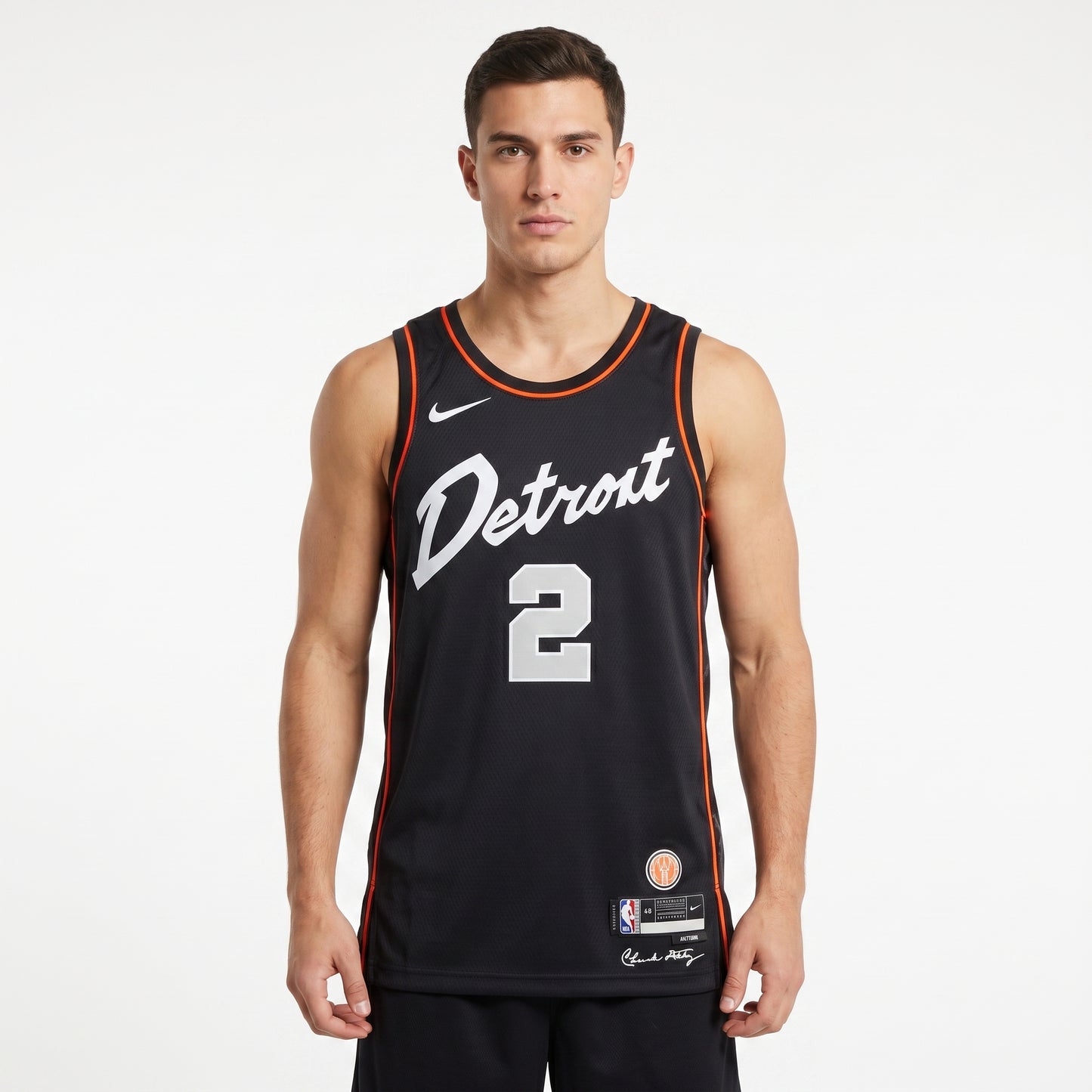 Regata Detroit Pistons Masculina - Preta