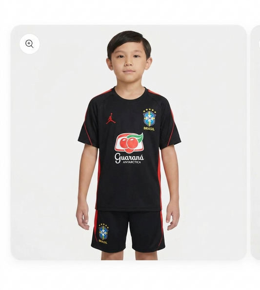 Kit Infantil Brasil Treino 26/27 - Preta