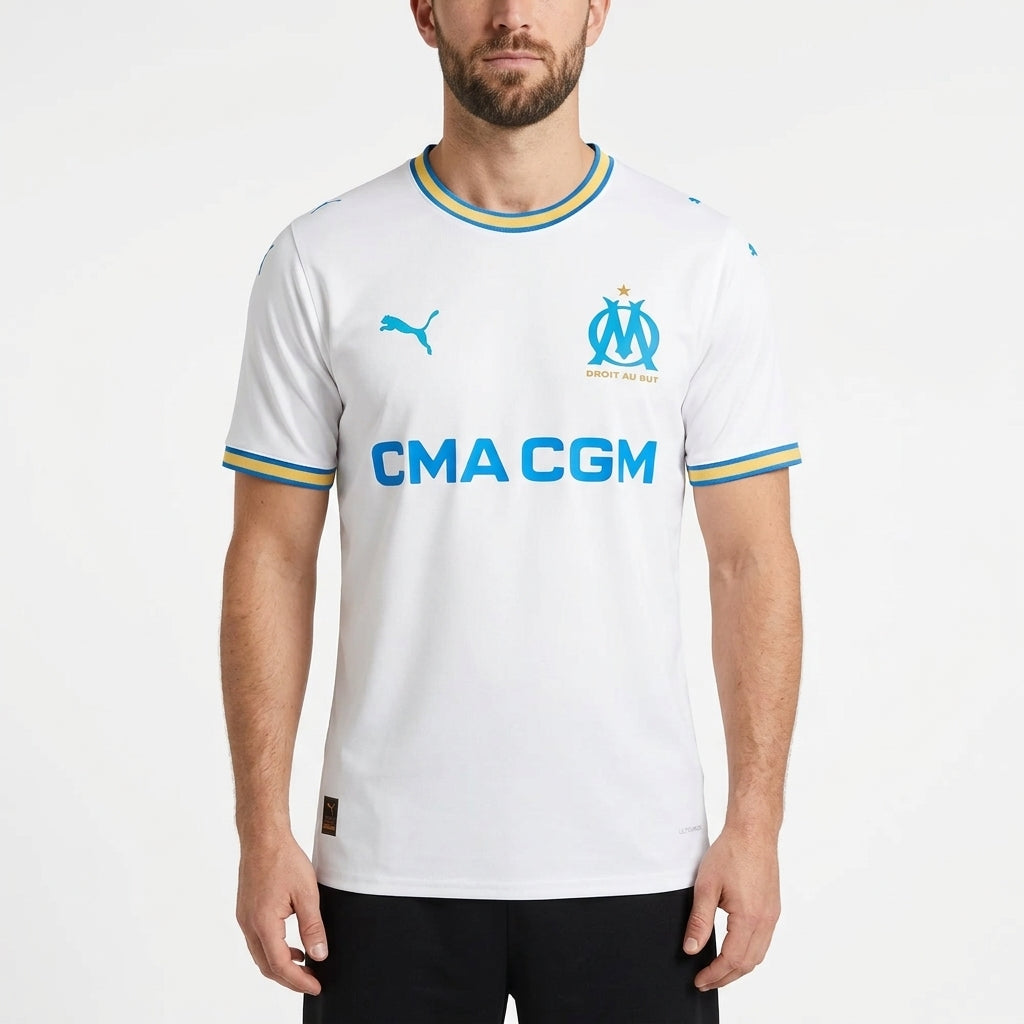 Olympique de Marseille Home 26/27 Jogador Puma - Branca