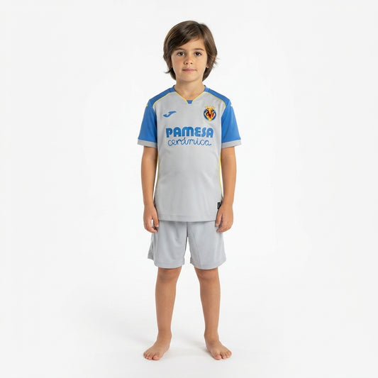 Kit Infantil Villareal Away 26/27  - Cinza