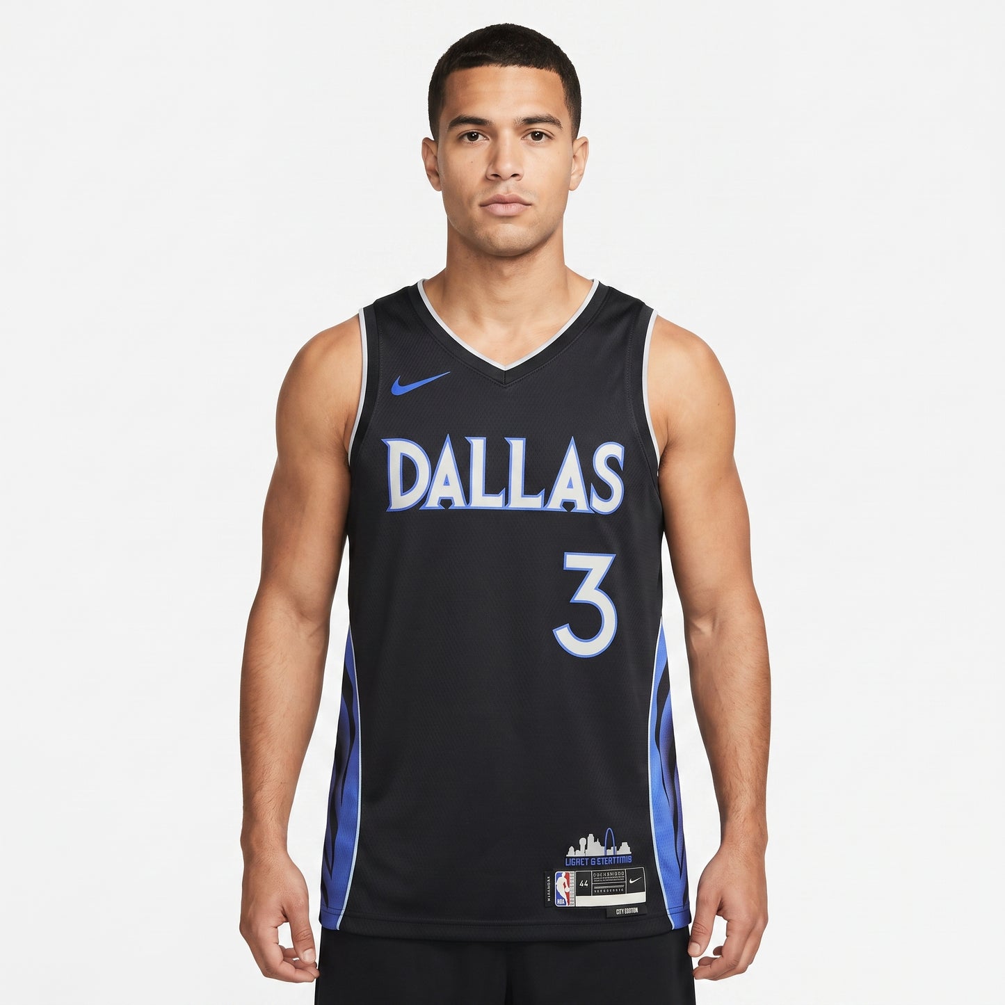 Regata Dallas Mavericks Masculina - Preta