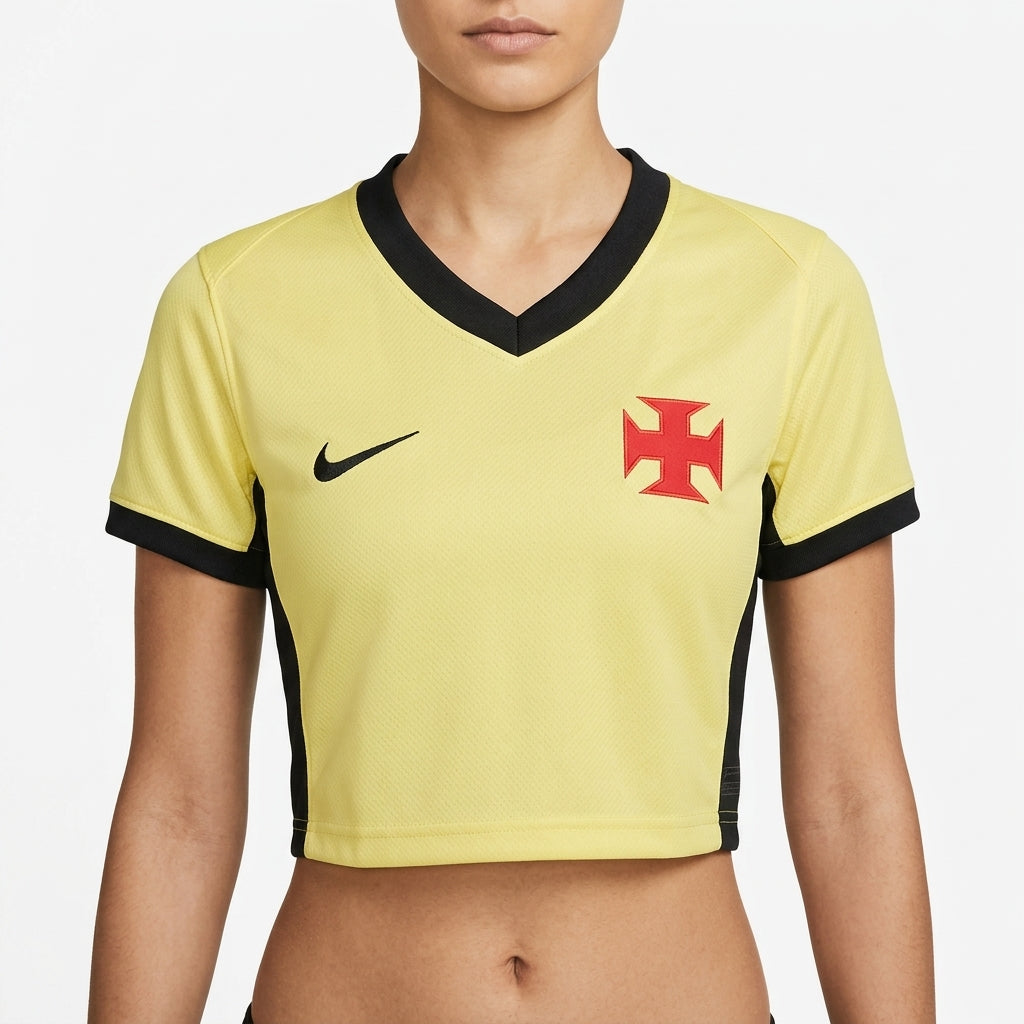 Vasco Third 26/27 Cropped Nike Feminino - Bege