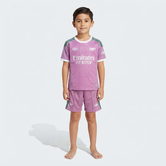 Kit Infantil Arsenal Goleiro 26/27 - Roxo