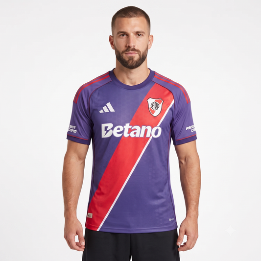 River Plate Third 26/27 Jogador Masculino Adidas - Roxa