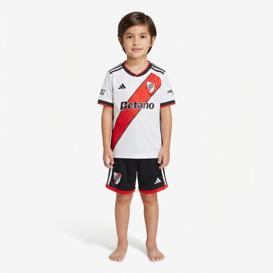 Kit Infantil River Plate Home 26/27  - Branca e Vermelha