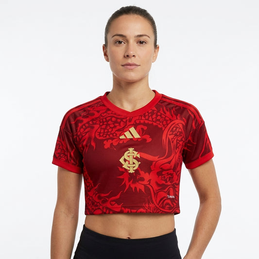 Internacional Third Cropped 26/27 Adidas Feminino -  Vermelho