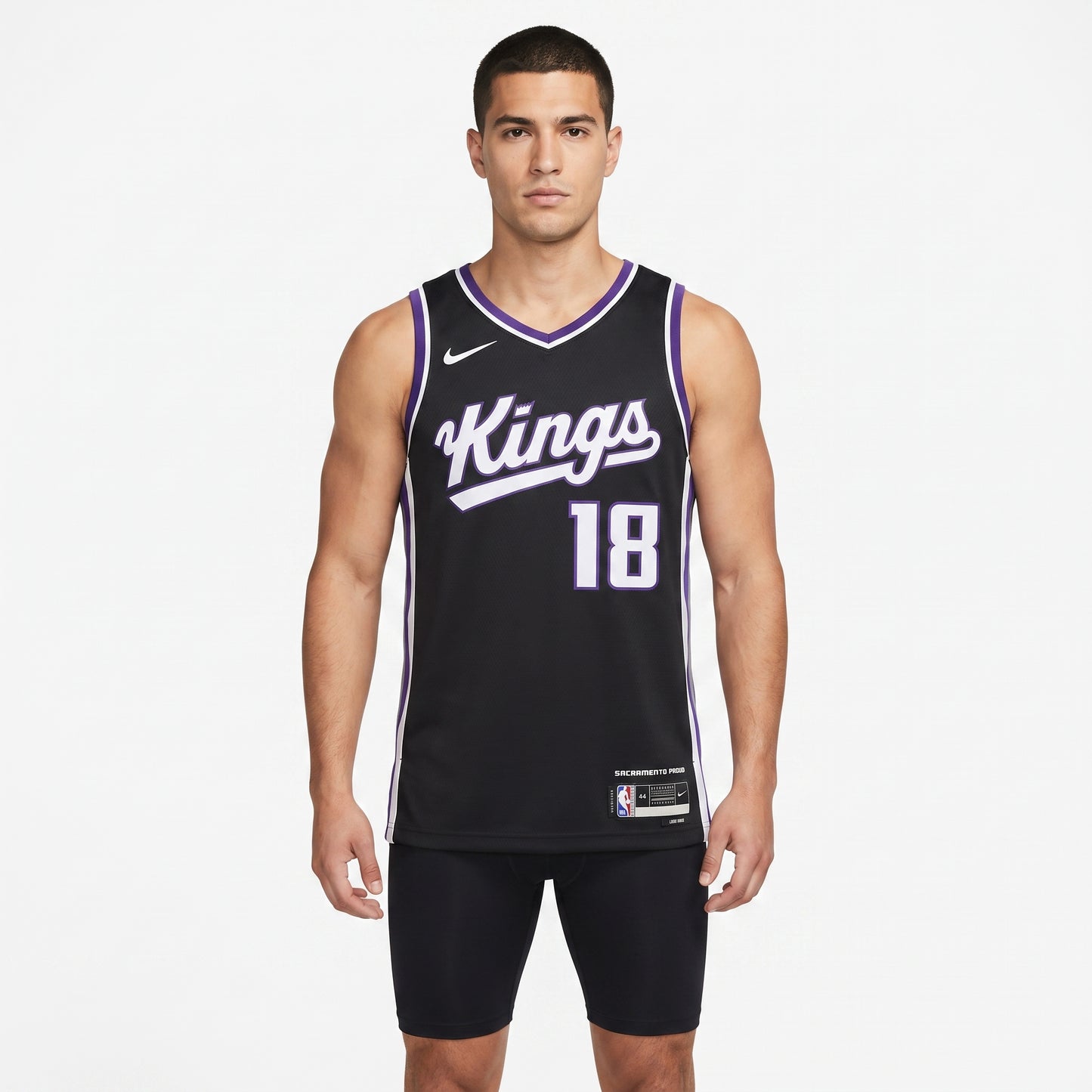 Regata Sacramento Kings Masculina - Preto