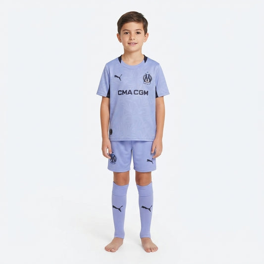 Kit Infantil Olympique De Marseille Third 26/27 - Roxa