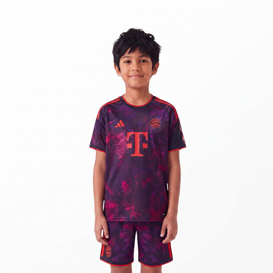 Kit Infantil Bayern de Munique Third 26/27 - Roxa