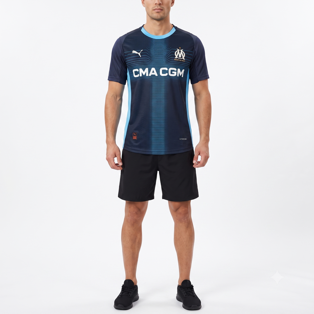 Olympique de Marseille Away 25/26 Jogador Puma - Azul Escuro