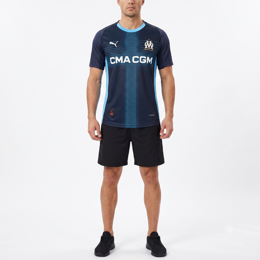 Olympique de Marseille Away 25/26 Jogador Puma - Azul Escuro