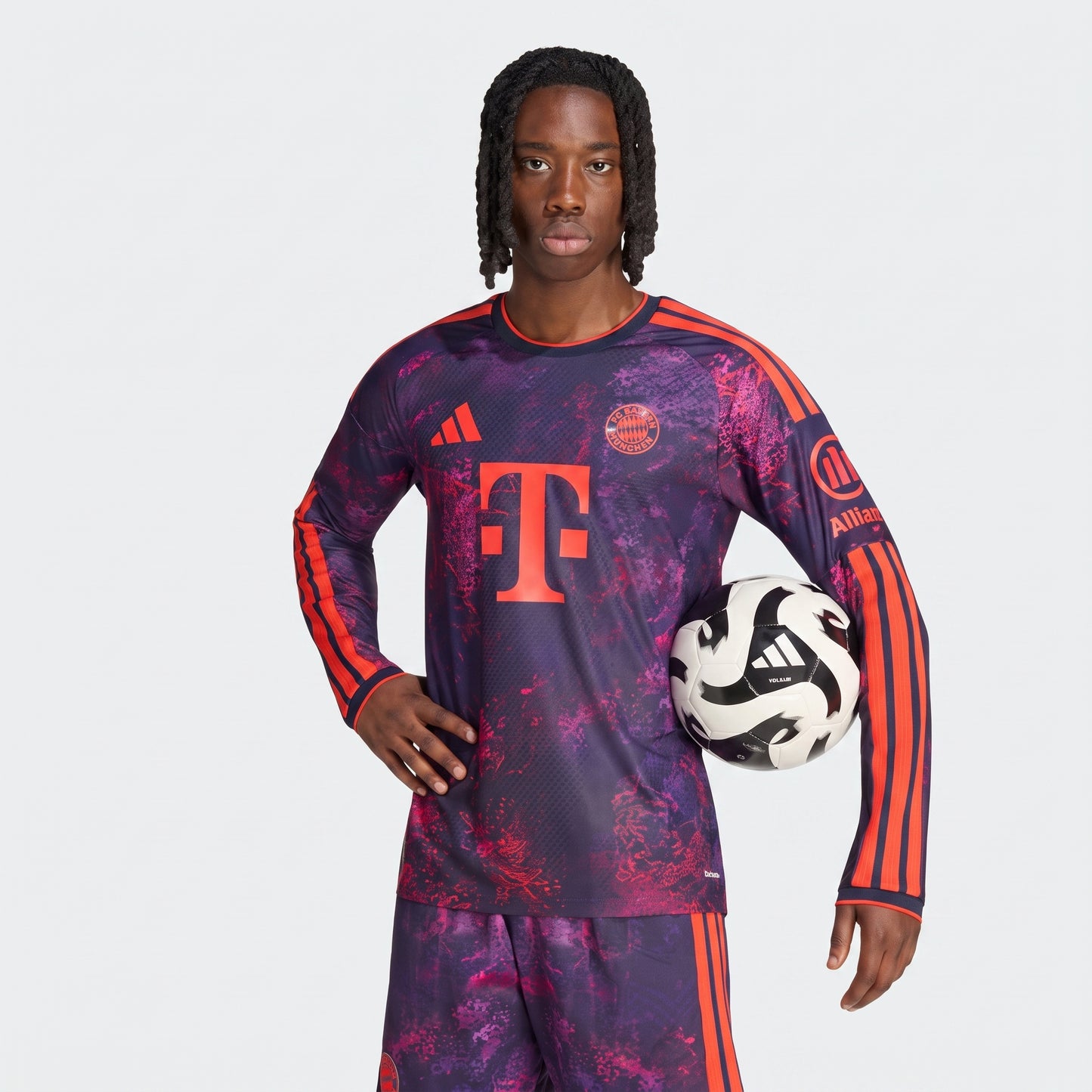 Bayern de Munique Third Manga Longa 26/27 Jogador Adidas - Roxa