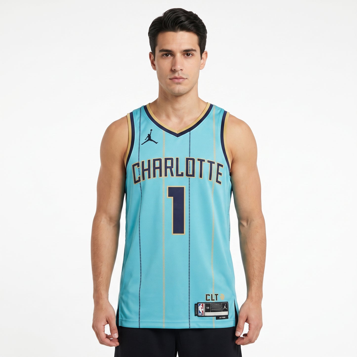 Regata Charlotte Hornets Masculina - Azul