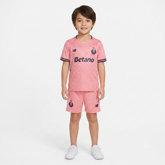 Kit Infantil Porto Away 25/26  - Rosa